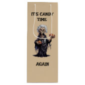 Creepy Old Witch Poison Apples Snoep Wijn Cadeautas (Voorkant)