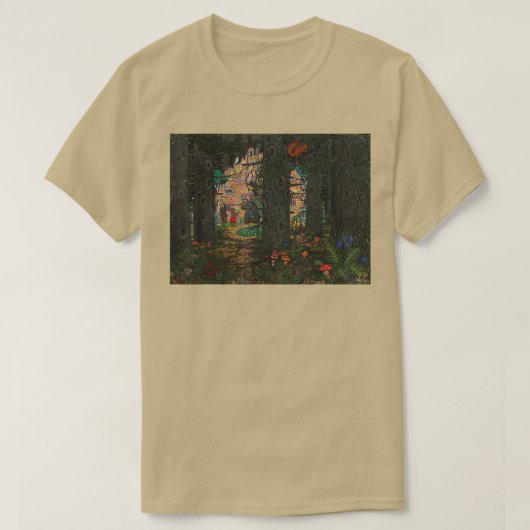 Creepy Old Witch Retro Fairy Tale Hansel and Grete T-shirt (Design voorkant)