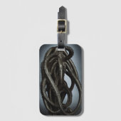 Creepy Onbekende Octopus Tentacle Creater Bagagelabel (Voorkant (verticaal))