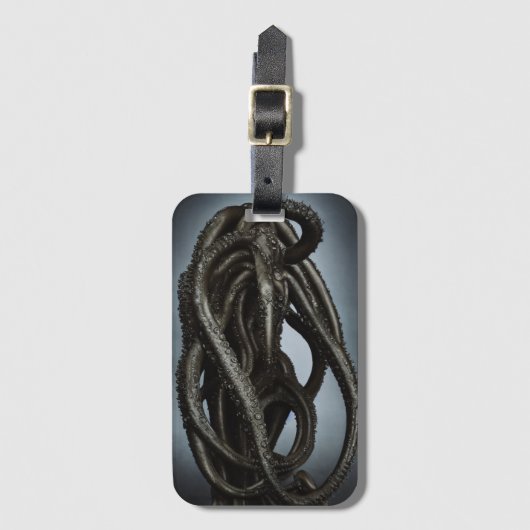 Creepy Onbekende Octopus Tentacle Creater Bagagelabel (Voorkant (verticaal))