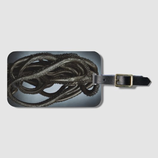 Creepy Onbekende Octopus Tentacle Creater Bagagelabel (Voorkant (horizontaal))