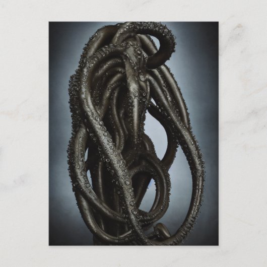 Creepy Onbekende Octopus Tentacle Creater Briefkaart (Voorkant)