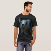 Creepy Otter Creature Spooky Zombie Otter T-shirt (Voorkant volledig)