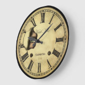 Creepy Paris Hotel Personalized Grote Klok (Hoek)