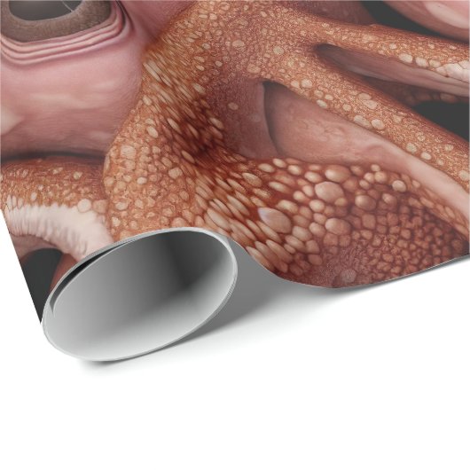 Creepy Pink Alien Octopus Oogoog en Tentakels Cadeaupapier (Rol Hoek)