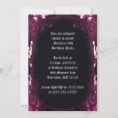 Creepy Pink Framed Black Mirror Sweet 16 Verjaarda Kaart (Voorkant)