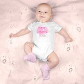 Creepy Pink Smoke Halloween Baby Bodysuit