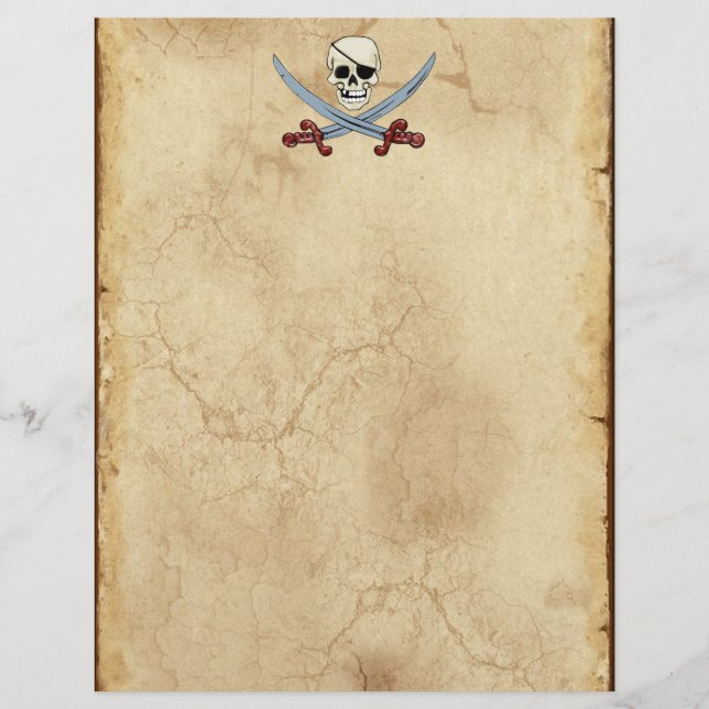 Creepy Pirate Skull & Crossed Cutlasses (Voorkant)