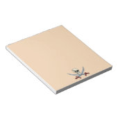 Creepy Pirate Skull & Crossed Cutlasses Notitieblok (Schuin)