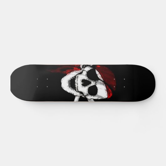 Creepy Pirate Skull en Crossbones Persoonlijk Skateboard (Horizontaal)
