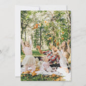 Creepy pompoen foto gelukkig Halloween Kaart (Achterkant)