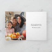 Creepy pompoen spookhuis vleermuizen foto Hallowee Kaart (Binnen)