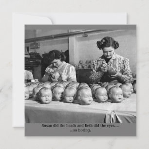 Creepy-pop-fabriekskaart voor halloweed bedankkaart