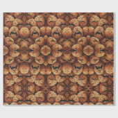 Creepy Potatoes Black Halloween Cadeaupapier (Vlak)