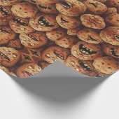 Creepy Potatoes Black Halloween Cadeaupapier (Hoek)