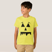 Creepy Pumpkin Face Halloween Spooky T-shirt (Voorkant volledig)