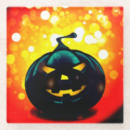 Creepy Pumpkin Glazen Onderzetter