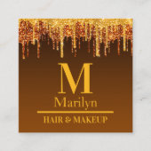 CREEPY PUMPKIN HALLOEEN VIERKANTE VISITEKAARTJE (Voorkant)