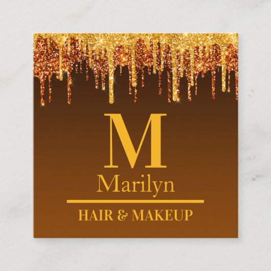 CREEPY PUMPKIN HALLOEEN VIERKANTE VISITEKAARTJE (Voorkant)