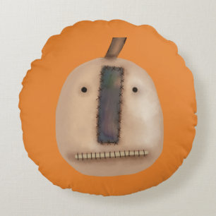 Creepy Pumpkin   Halloween Rond Kussen