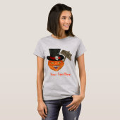 Creepy Pumpkin Head Halloween T-shirt (Voorkant volledig)