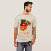 Creepy Pumpkin Head Halloween T-shirt (Voorkant volledig)