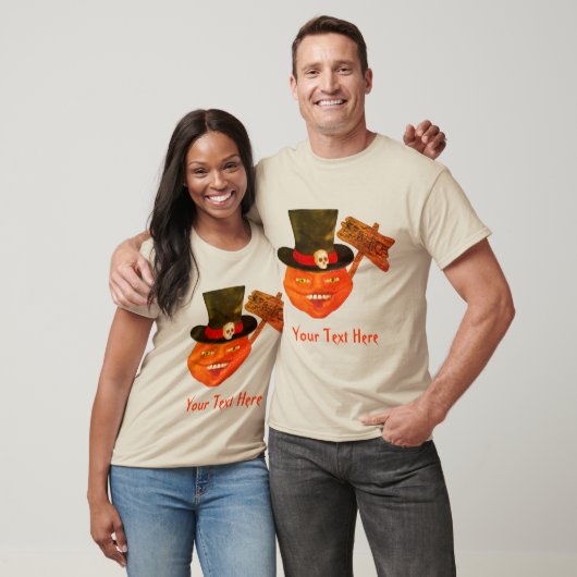 Creepy Pumpkin Head Halloween T-shirt (Unisex)