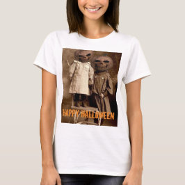 Creepy Pumpkin Head Kinder Halloween T-shirt