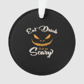 Creepy Pumpkin Monster Halloween Ornament (voorkant)