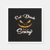 Creepy Pumpkin Monster Halloween Servet (Voorkant)