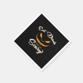 Creepy Pumpkin Monster Halloween Servet (Hoek)