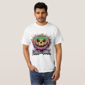 Creepy Pumpkin Pop Culture Graphic T-shirt (Voorkant volledig)
