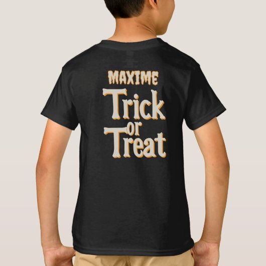 Creepy Pumpkin & Spider Fall Design – Cozy Spooky T-shirt (Achterkant)