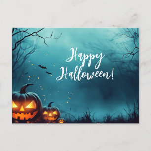 Creepy Pumpkins beroemd gemaakt door Night Hallowe Briefkaart