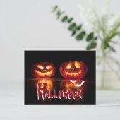 Creepy Pumpkins Halloween Briefkaart (Staand voorkant)