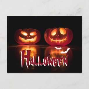 Creepy Pumpkins Halloween Briefkaart