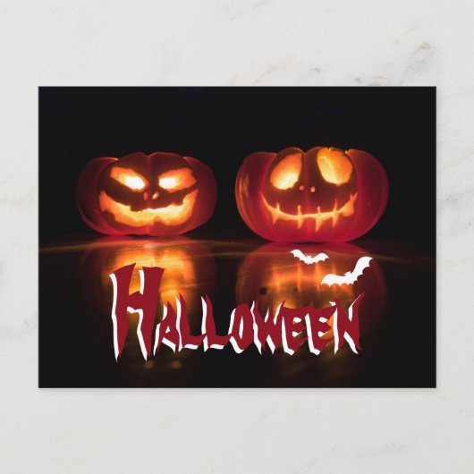 Creepy Pumpkins Halloween Briefkaart (Voorkant)