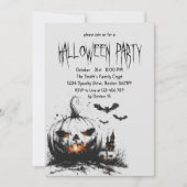 Creepy Pumpkins Halloween Party Uitnodiging (Voorkant)
