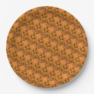 Creepy Pumpkins Papieren Bordje