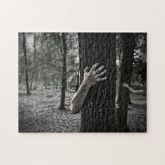 Creepy Puzzles - Zombies in Forest Legpuzzel (Horizontaal)