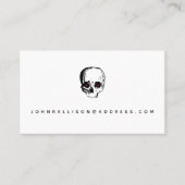 Creepy Red Eye Skull Calling Card Contactkaartje (Voorkant)