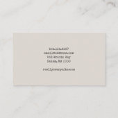 Creepy Red Eyed Gargoyle Macabre Visitekaartje (Achterkant)