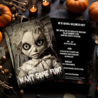 Creepy Sack Doll Budget Volwassen Halloween Uitnod