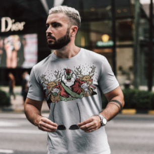 Creepy Santa Anti-Kerstmis T-shirt