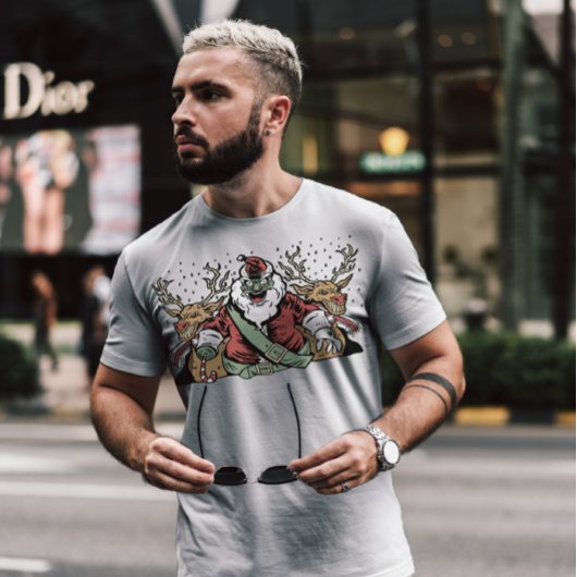 Creepy Santa Anti-Kerstmis T-shirt