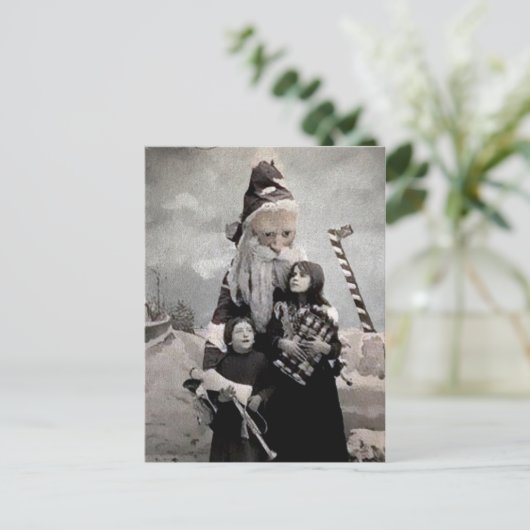 Creepy Santa Briefkaart (Staand voorkant)