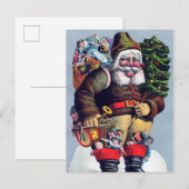 Creepy  Santa Briefkaart (Voorkant / Achterkant)