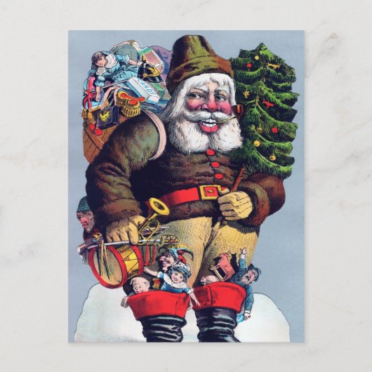 Creepy  Santa Briefkaart (Voorkant)