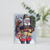 Creepy  Santa Briefkaart (Staand voorkant)