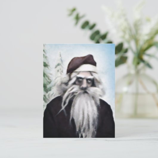 Creepy Santa Briefkaart (Staand voorkant)